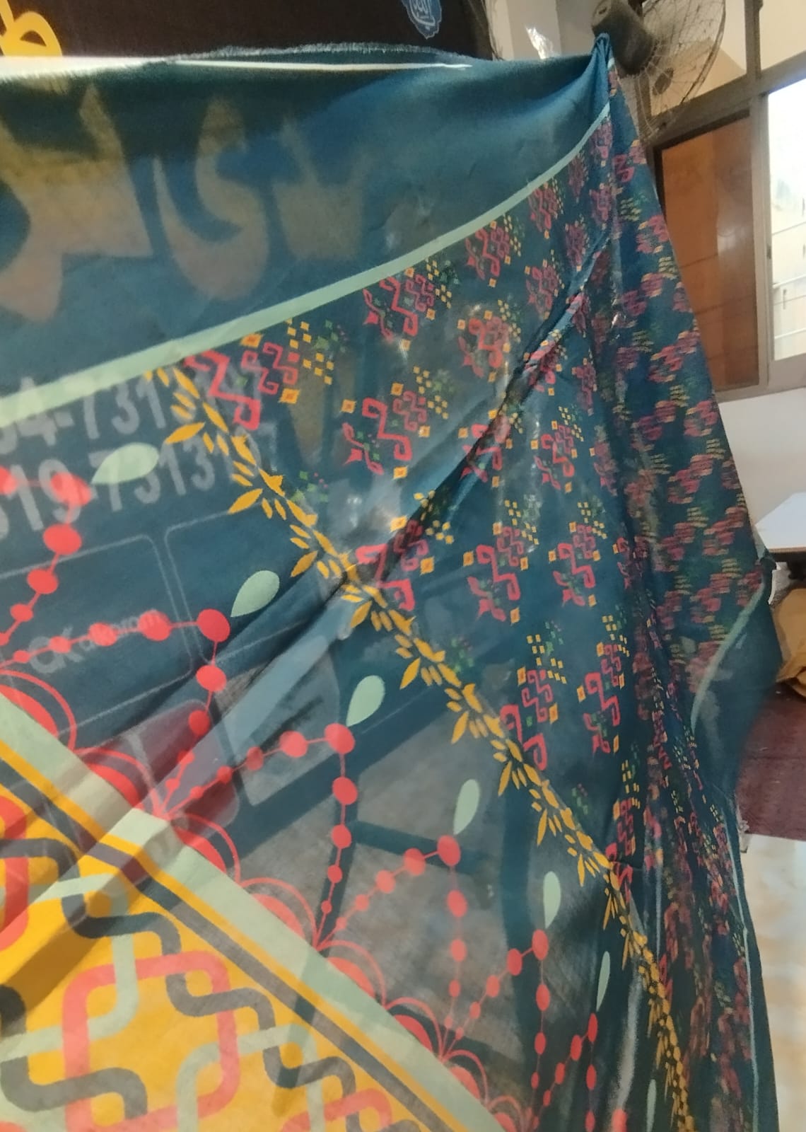 BIN SAEED PRINTED LAWN SINGLE DOPPATA D7