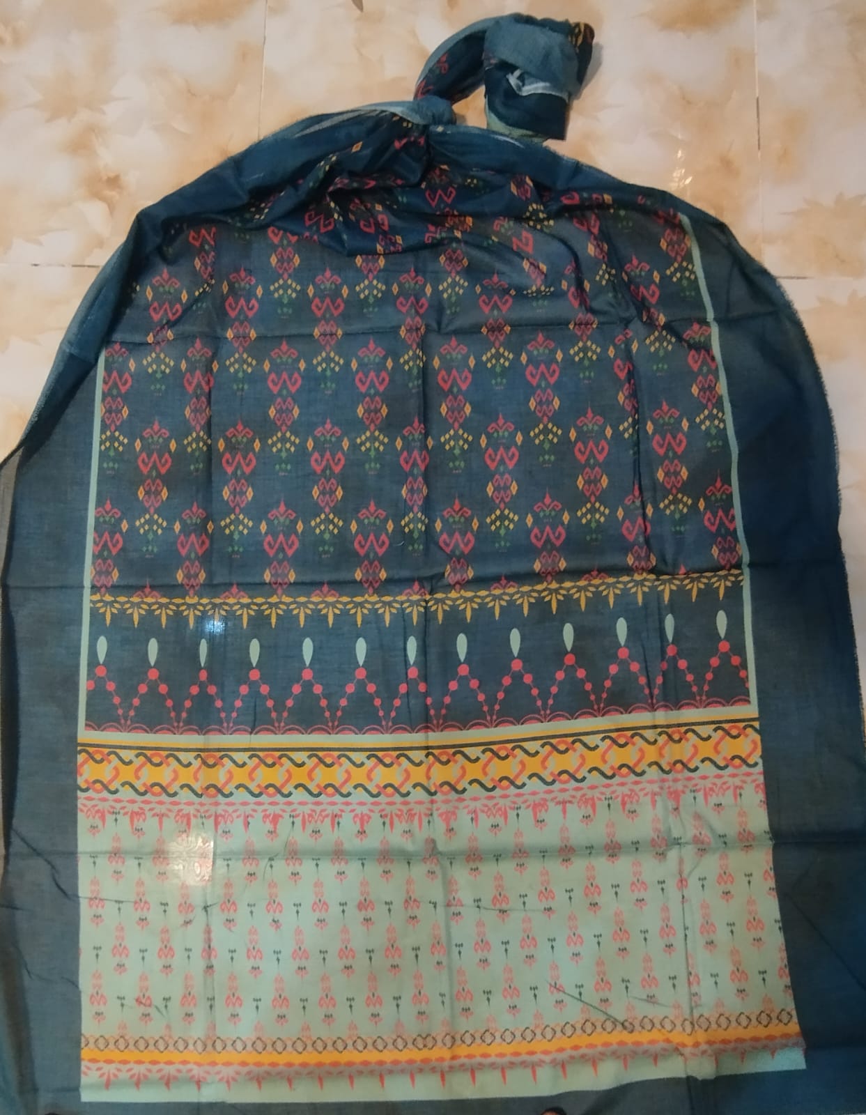 BIN SAEED PRINTED LAWN SINGLE DOPPATA D7
