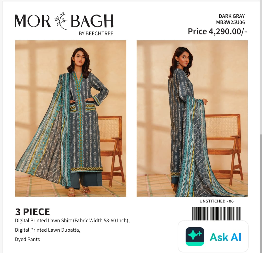 MORBHAGH BY BEECHTREE PRINTED 3PC D1