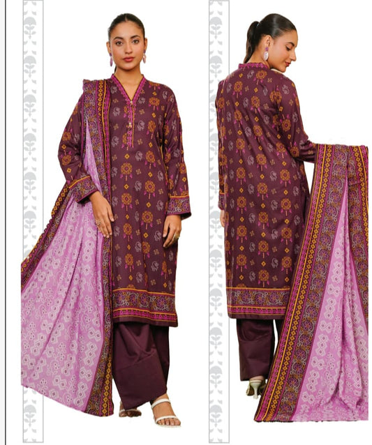 KHAADI PRINTED 3PC D14