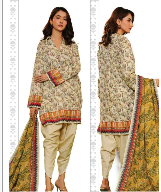 KHAADI PRINTED 3PC D12