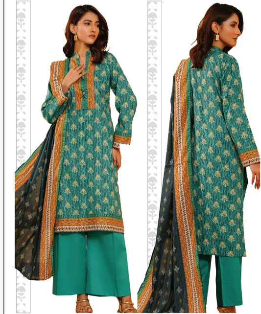 KHAADI PRINTED 3PC D9