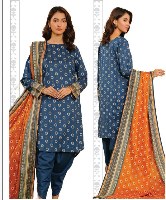 KHAADI PRINTED 3PC D5