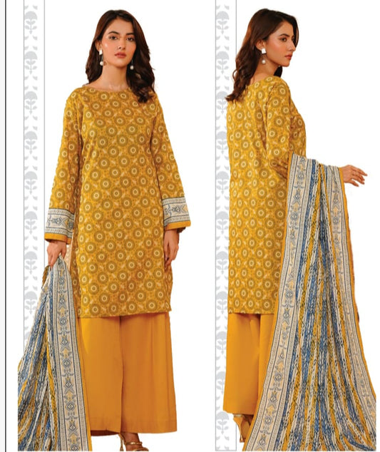 KHAADI PRINTED 3PC D3