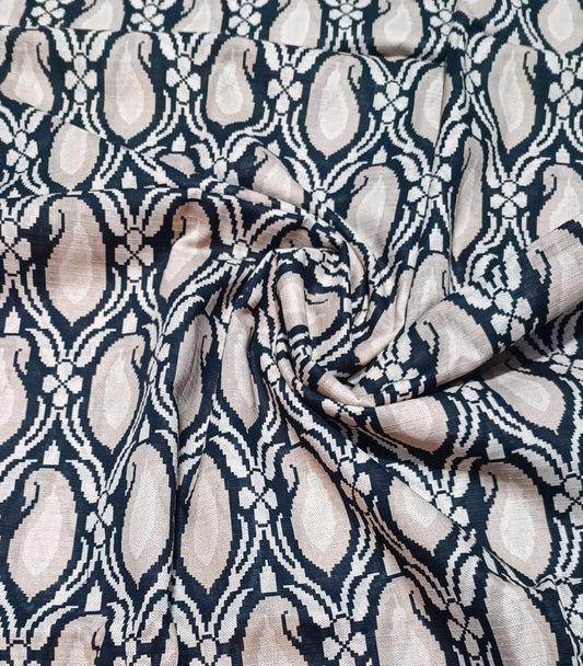 BLACK N WHITE PRINTED ALLOVER BANADORA 2PC D2