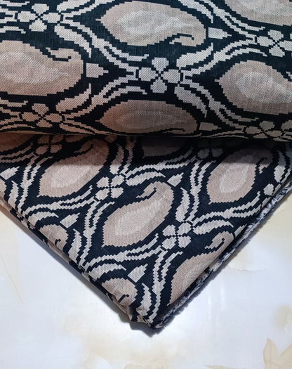 BLACK N WHITE PRINTED ALLOVER BANADORA 2PC D2