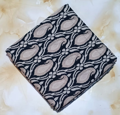 BLACK N WHITE PRINTED ALLOVER BANADORA 2PC D2