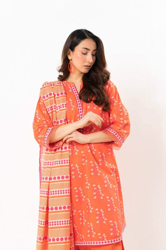 ALKARAM 2PC SHIRT & DUPPATA D1