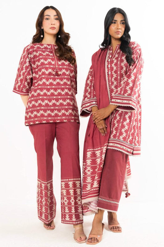 ALKARAM 2PC SHIRT & DUPPATA D4