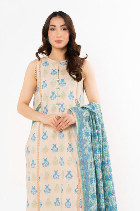 ALKARAM 2PC SHIRT & DUPPATA D2