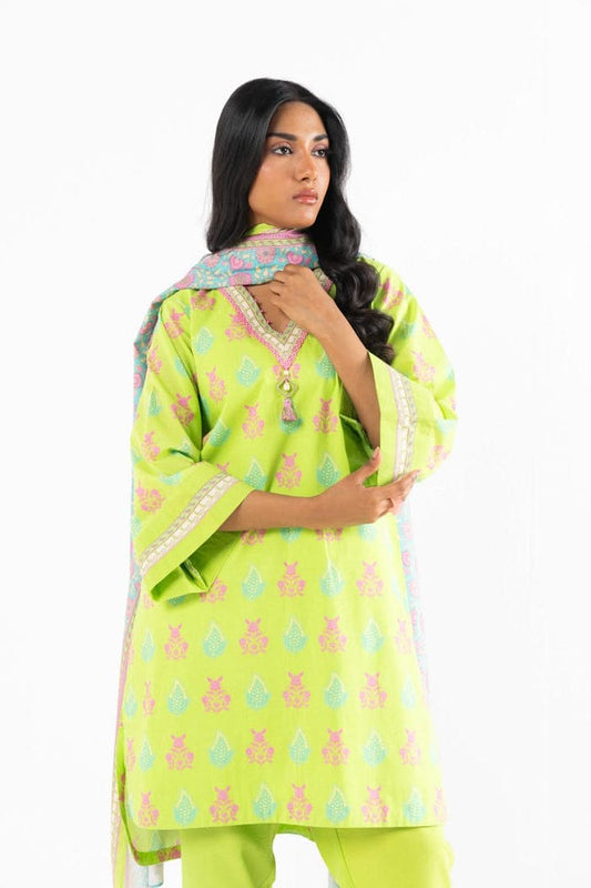 ALKARAM 2PC SHIRT & DUPPATA D3