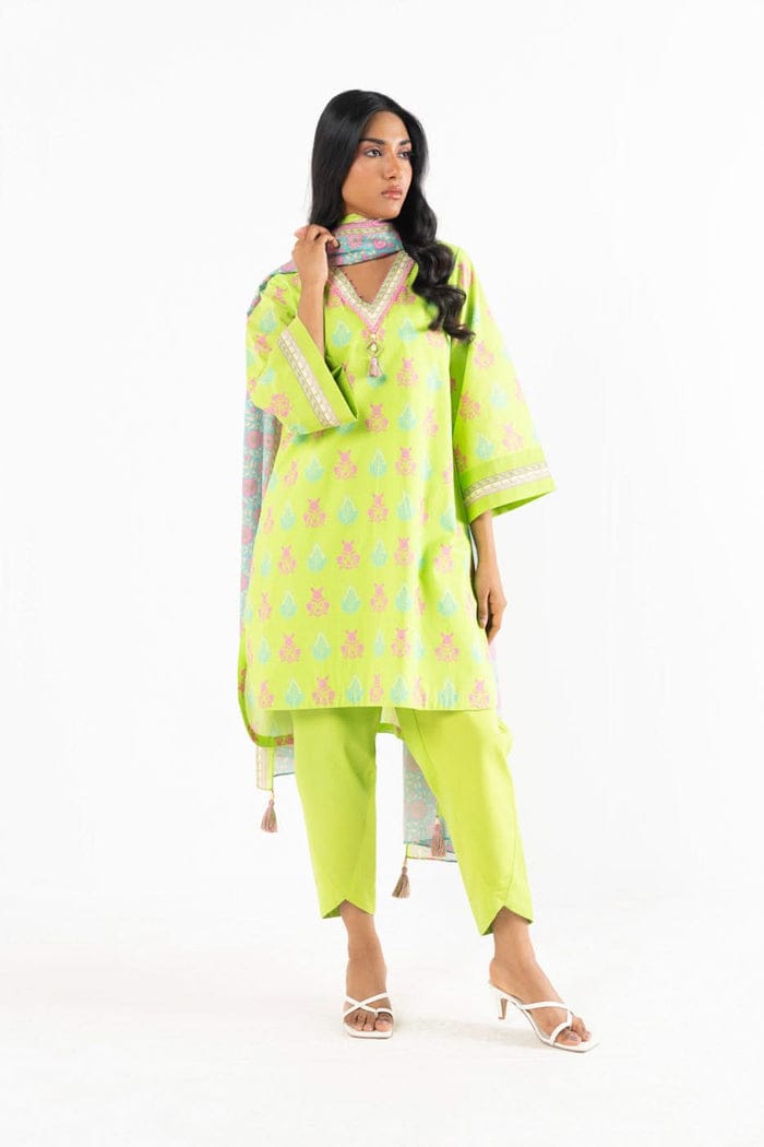 ALKARAM 2PC SHIRT & DUPPATA D3