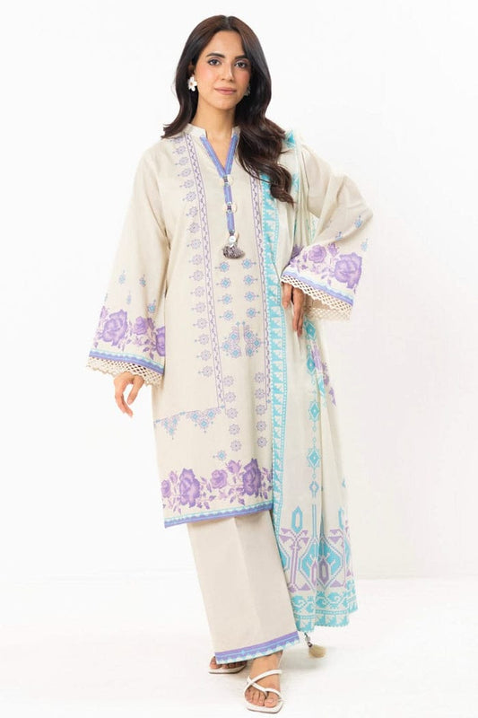 ALKARAM 2PC SHIRT & DUPPATA D6