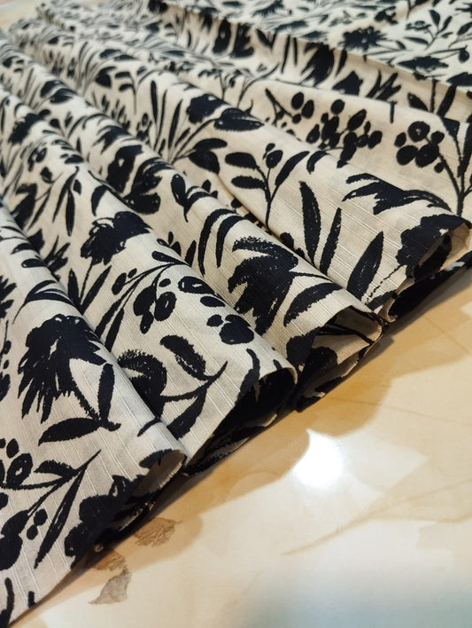 BLACK N WHITE ALLOVER BANADORA 2PC D2