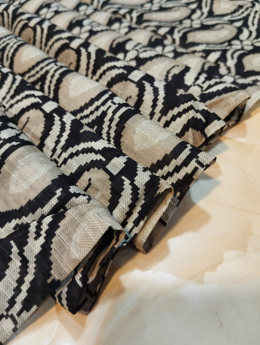 BLACK N WHITE ALLOVER BANADORA 2PC D4