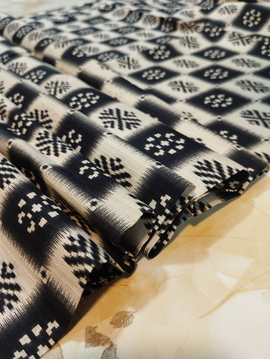 BLACK N WHITE ALLOVER BANADORA 2PC D6