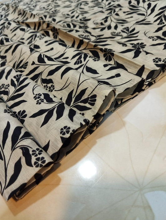 BLACK N WHITE ALLOVER BANADORA 2PC D7