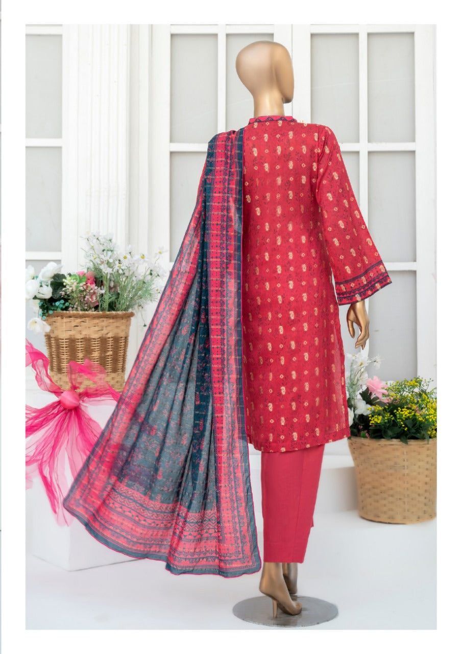 Safina Printed Jacquard 3pc-D2