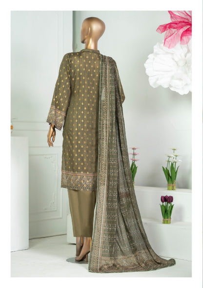 Safina Printed Jacquard 3pc-D1