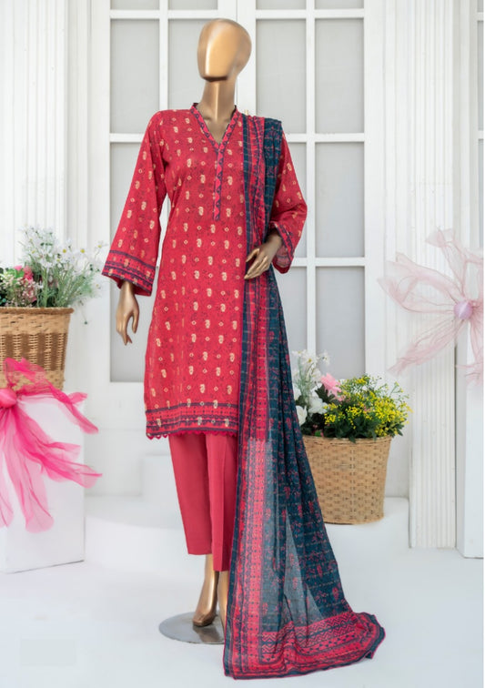 Safina Printed Jacquard 3pc-D2