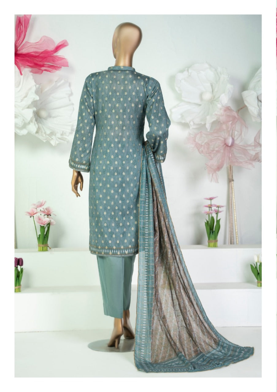 Safina Printed Jacquard 3pc-D5