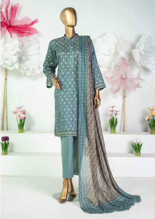 Safina Printed Jacquard 3pc-D5