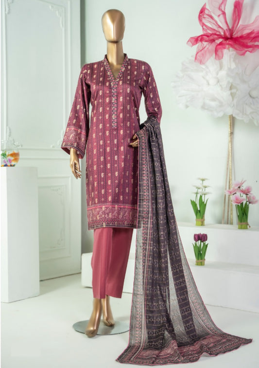 Safina Printed Jacquard 3pc-D6
