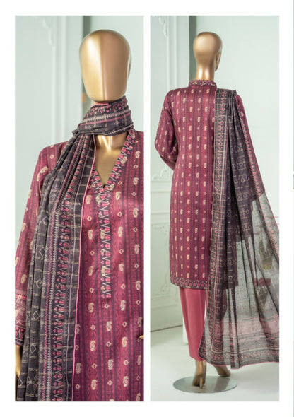 Safina Printed Jacquard 3pc-D6