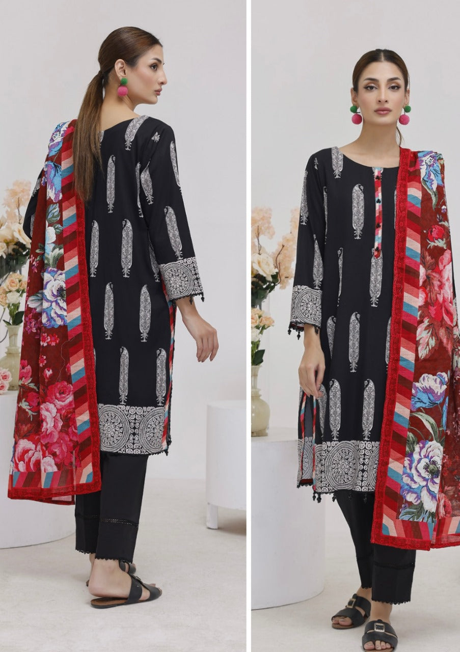 Salina Printed Linen 3pc vol.01 D1