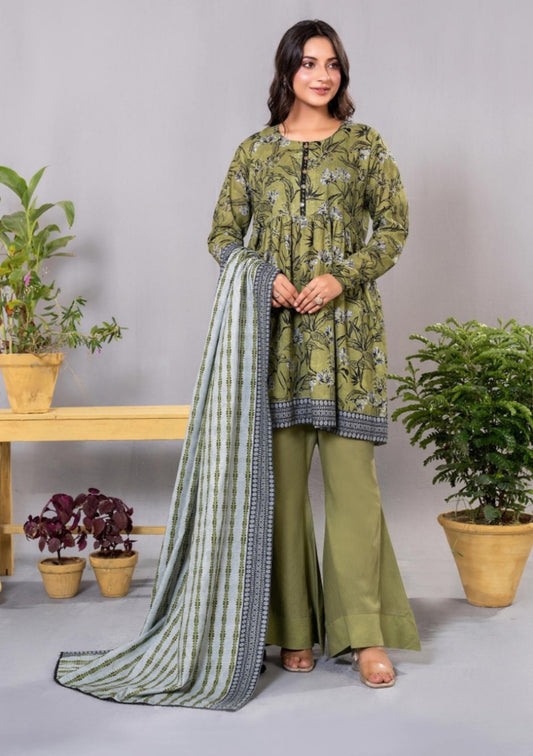 Diners Khaddar Printed 3pc D3