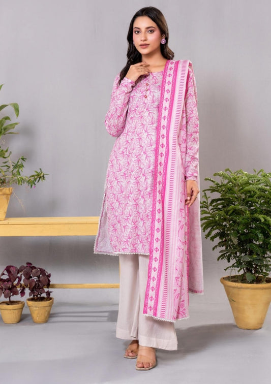 Diners Khaddar Printed 3pc D4
