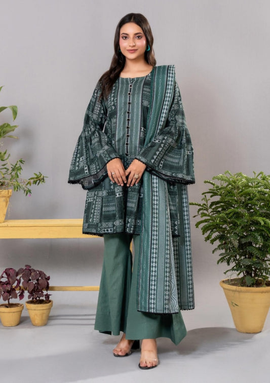 Diners Khaddar Printed 3pc D10