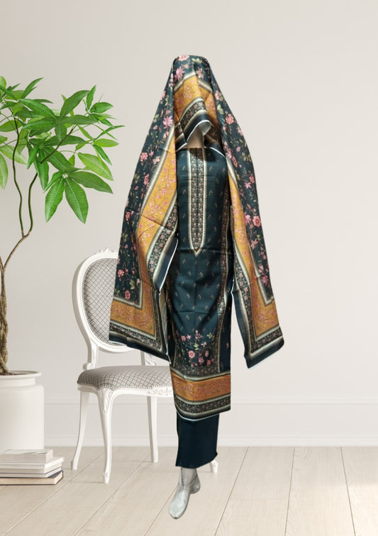 Bin Saeed Cotton Khaddar 3pc D2