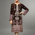 Bin Inam's Embroidered Velvet 2pc D3