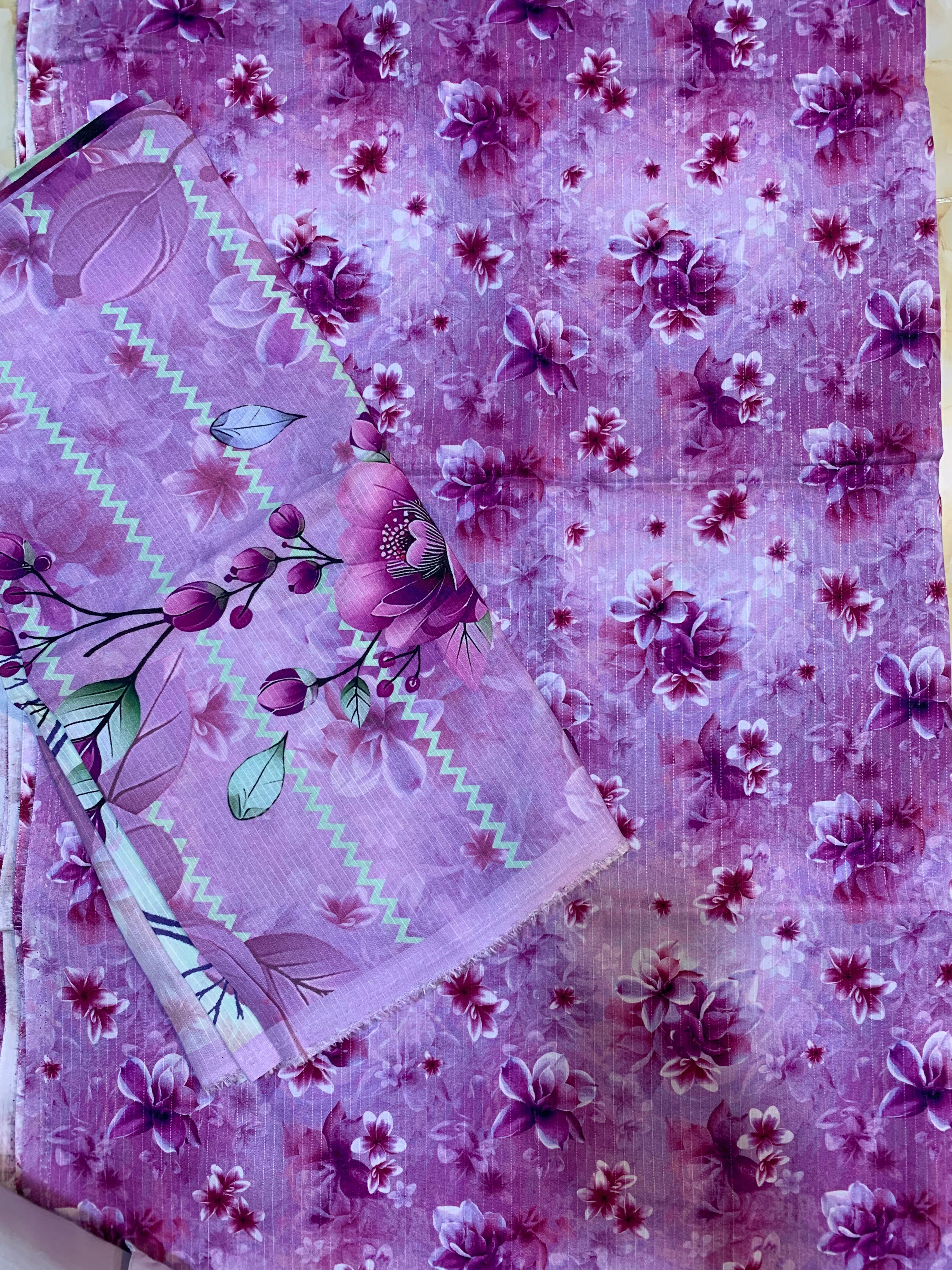 Bin Inam Printed Banadora Linen 3pc D16