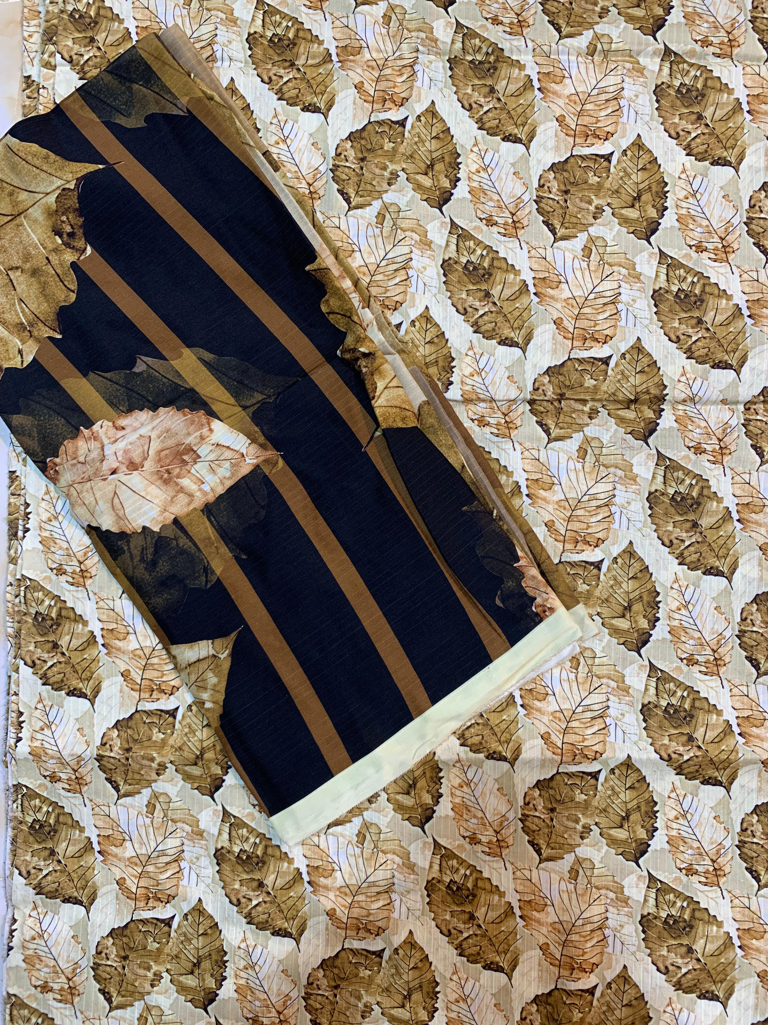 Bin Inam Printed Banadonra Linen 3pc D9