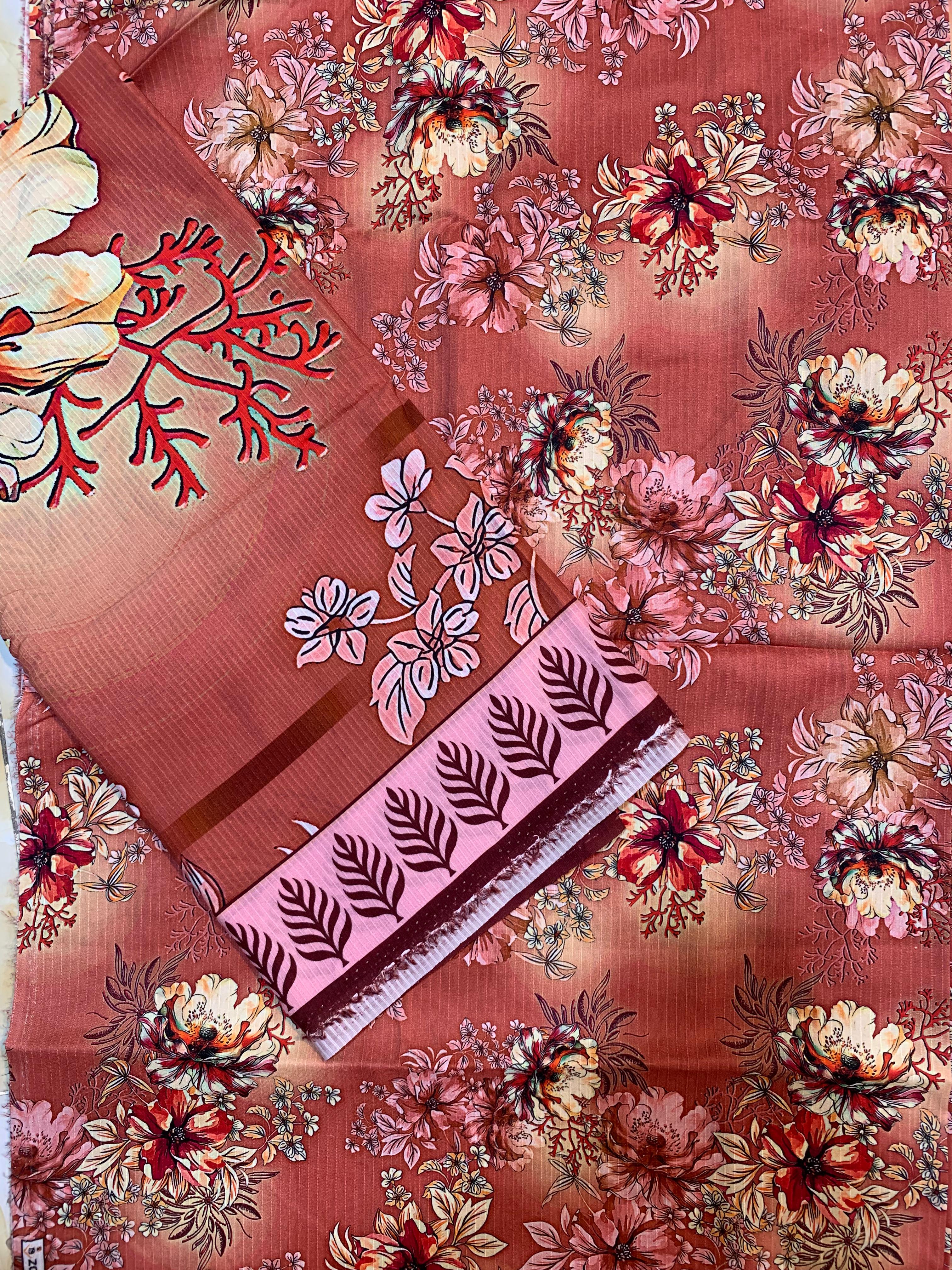 Bin Inam Printed Banadora Linen 3pc D19