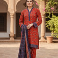 Malai By Bin Inam Printed Allover Lawn 3pc D1