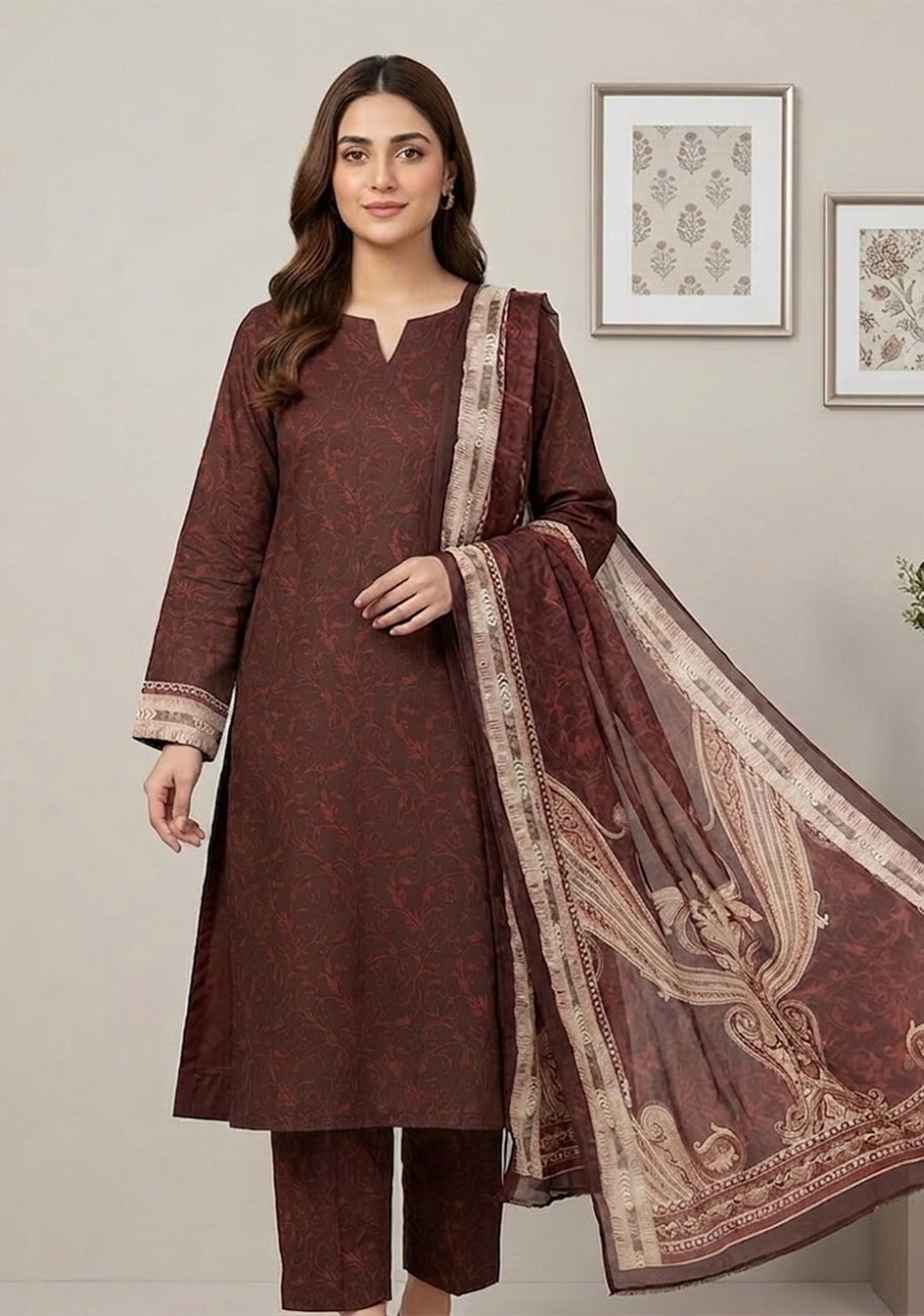 Nishat Luxury Printed Lawn 3pc Vol.D9