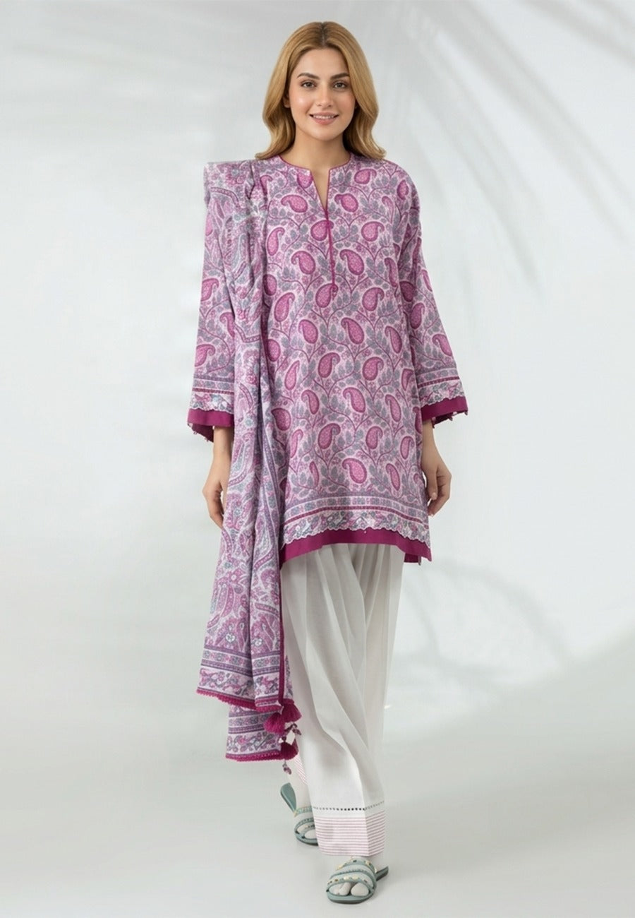 J. Premium Digital Printed Lawn 3pc Vol-4-D2