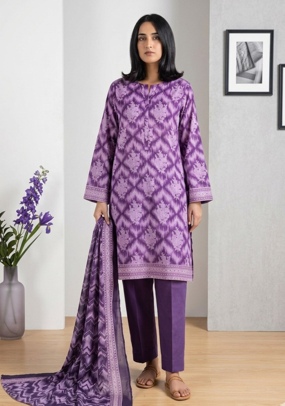Khaadi Luxury Printed Summer Lawn 3pc Vol-1-D10