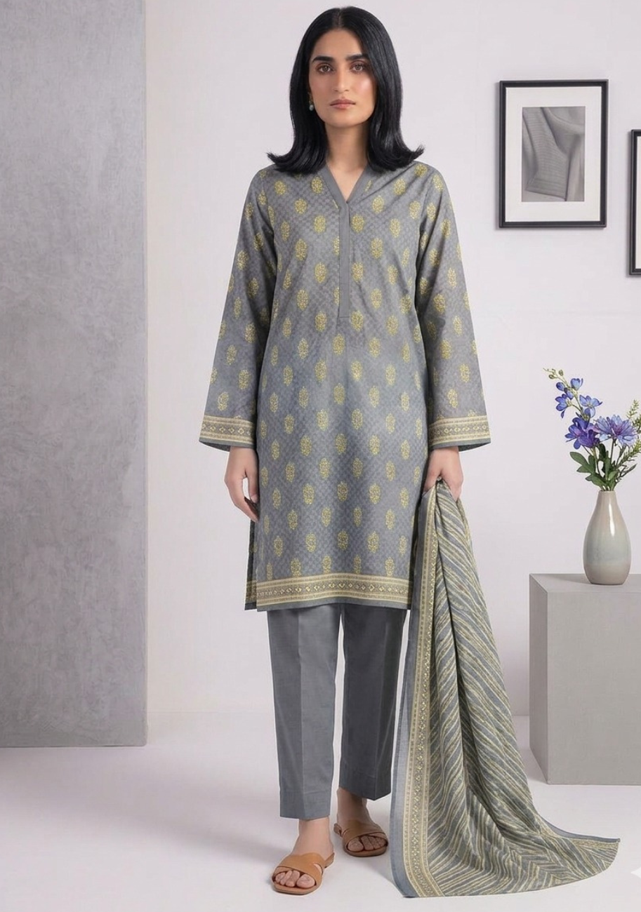 Khaadi Luxury Printed Summer Lawn 3pc Vol-1-D11