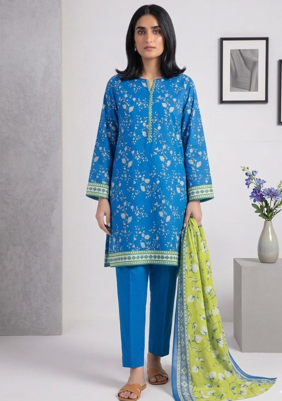 Khaadi Luxury Printed Summer Lawn 3pc Vol-1-D12