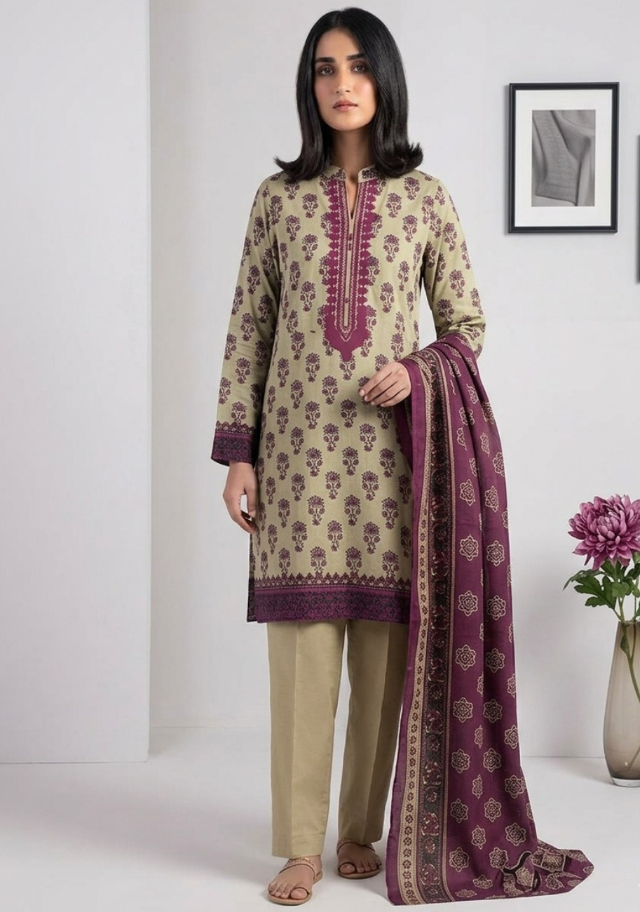 Khaadi Luxury Printed Summer Lawn 3pc Vol-1-D2