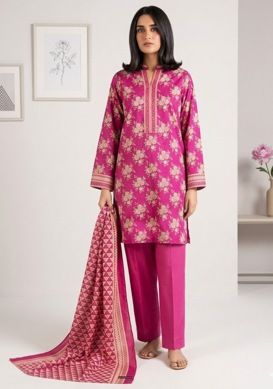 Khaadi Luxury Printed Summer Lawn 3pc Vol-1-D6