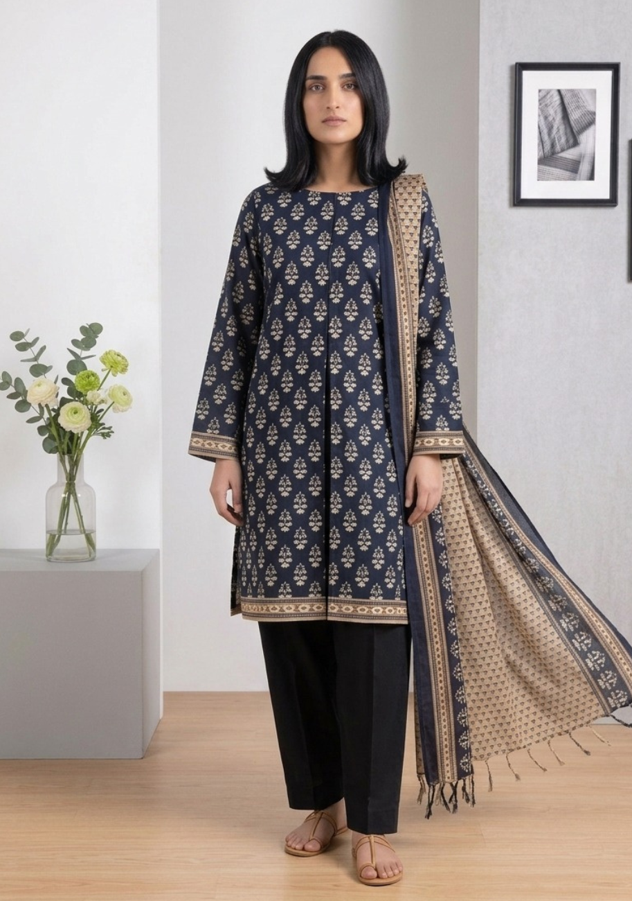 Khaadi Luxury Printed Summer Lawn 3pc Vol-1-D8