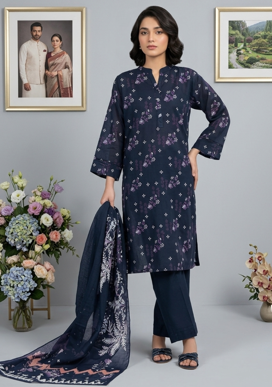 MTJ Premium Printed Lawn 3pc Vol-6 D4