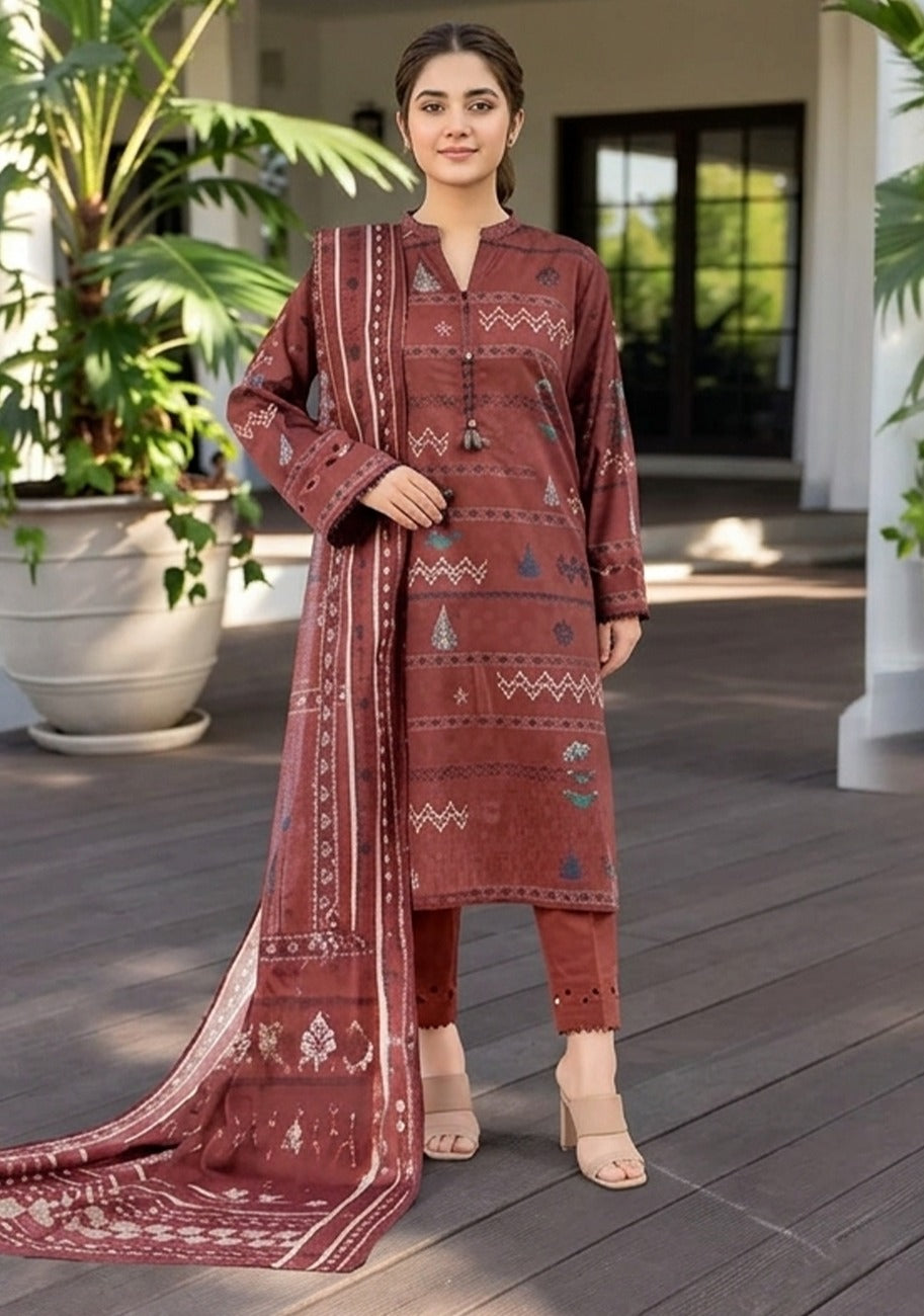 MTJ Premium Printed Lawn 3pc Vol-7 D7
