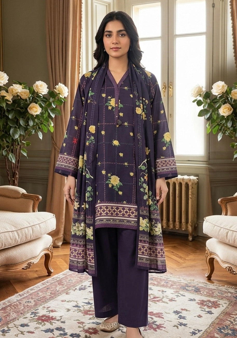 MTJ Premium Printed Lawn 3pc Vol-7 D9
