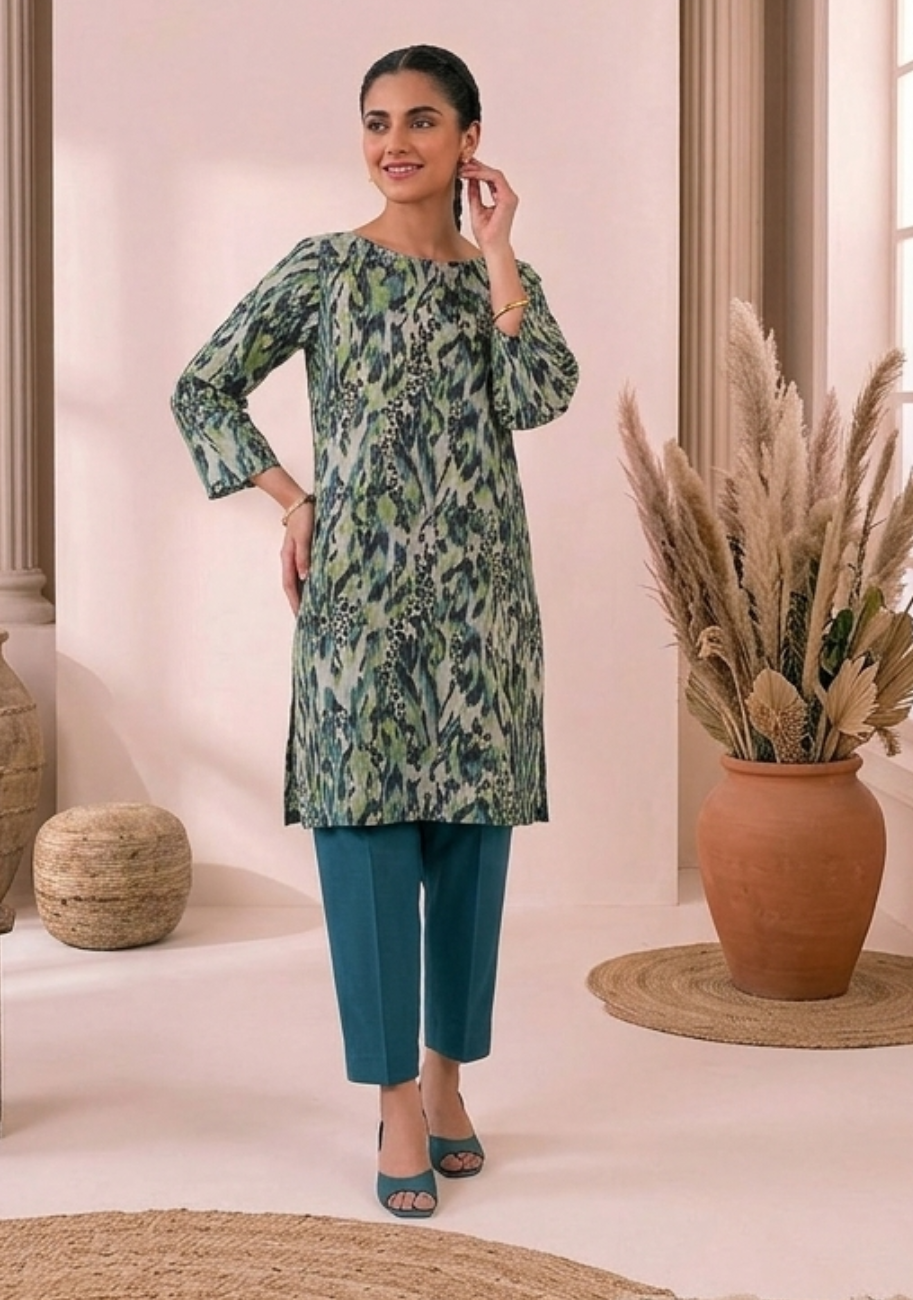 Zesh Luxury Printed Summer Lawn 2pc D1